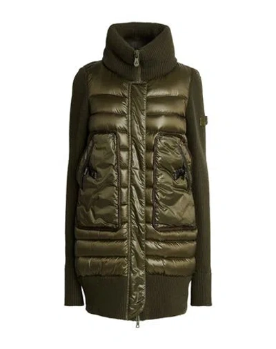 Peuterey Woman Puffer Military Green Size 6 Polyamide