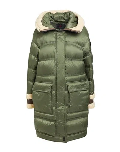 Peuterey Woman Puffer Military Green Size 6 Polyester, Cotton, Acrylic