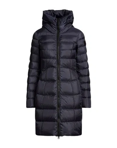 Peuterey Woman Puffer Navy Size 14 Polyester In Blue