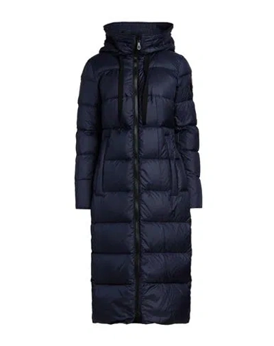 Peuterey Woman Puffer Navy Size 2 Polyester In Blue