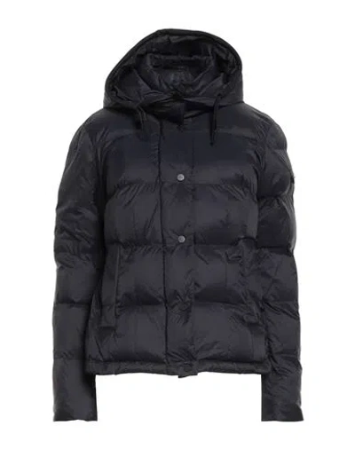 Peuterey Woman Puffer Navy Size 8 Polyamide In Black