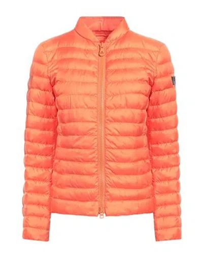 Peuterey Woman Puffer Orange Size 10 Polyester