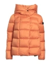Peuterey Woman Puffer Orange Size 10 Polyester