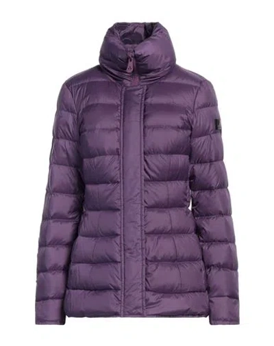 Peuterey Woman Puffer Purple Size 12 Polyester