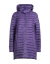 Peuterey Woman Puffer Purple Size 6 Polyester In Purple