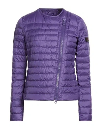 Peuterey Woman Puffer Purple Size 8 Polyester