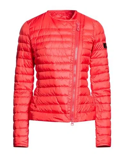 Peuterey Woman Puffer Red Size 14 Polyester In Purple