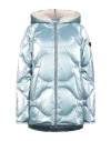 Peuterey Woman Puffer Sky Blue Size 10 Polyamide, Wool, Acrylic