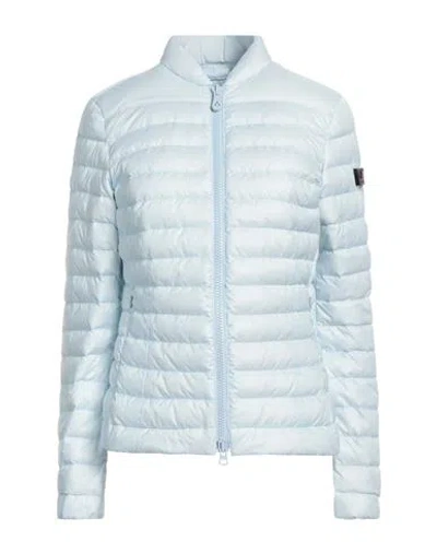Peuterey Woman Puffer Sky Blue Size 8 Polyester