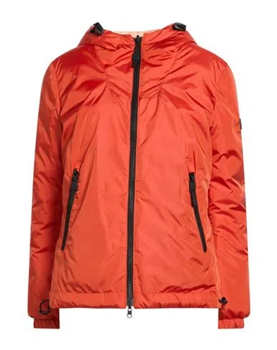 Peuterey Woman Puffer Tomato Red Size 6 Polyamide
