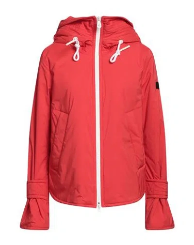 Peuterey Woman Puffer Tomato Red Size 6 Polyester, Elastane