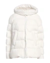 Peuterey Woman Puffer White Size 14 Viscose, Polyamide