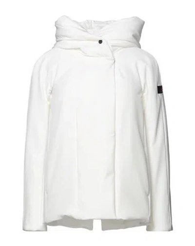 Peuterey Woman Puffer White Size 6 Polyester, Elastane