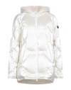 Peuterey Woman Puffer White Size 8 Polyamide, Wool, Acrylic In Neutral
