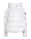 Peuterey Woman Puffer White Size 8 Polyester In Gray