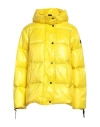 Peuterey Woman Puffer Yellow Size 10 Polyamide