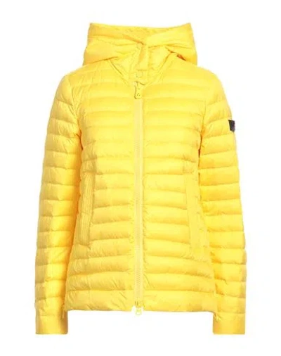 Peuterey Woman Puffer Yellow Size 10 Polyester