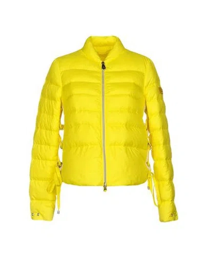 Peuterey Woman Puffer Yellow Size 2 Polyester