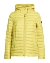 Peuterey Woman Puffer Yellow Size 8 Polyester In Yellow