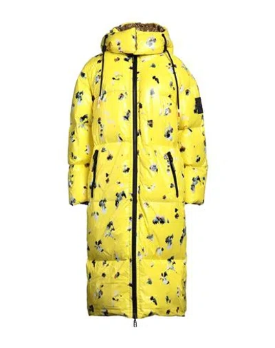 Peuterey Woman Puffer Yellow Size L Polyamide