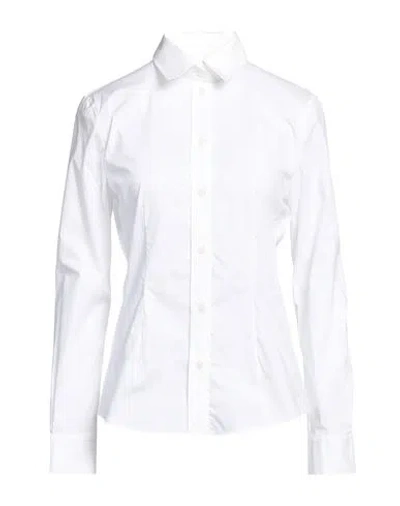 Peuterey Woman Shirt White Size 2 Cotton, Polyamide, Elastane