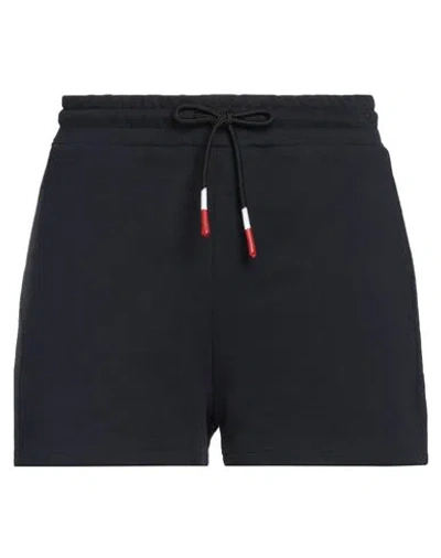 Peuterey Woman Shorts & Bermuda Shorts Midnight Blue Size L Cotton In Black