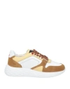 PEUTEREY PEUTEREY WOMAN SNEAKERS CAMEL SIZE 8 LEATHER