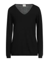 PEUTEREY PEUTEREY WOMAN SWEATER BLACK SIZE 4 VISCOSE, WOOL, POLYAMIDE, CASHMERE