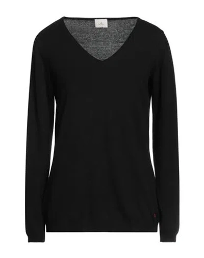 Peuterey Woman Sweater Black Size 2 Viscose, Wool, Polyamide, Cashmere