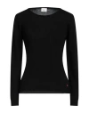 PEUTEREY PEUTEREY WOMAN SWEATER BLACK SIZE 6 VISCOSE, WOOL, POLYAMIDE, CASHMERE