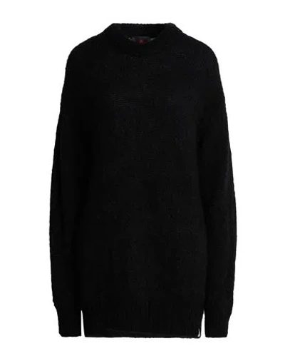 Peuterey Woman Sweater Black Size S Mohair Wool, Polyamide, Elastane In Multi