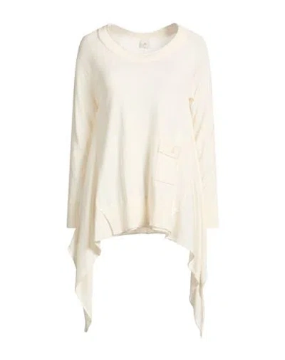 Peuterey Woman Sweater Ivory Size 10 Wool, Viscose, Polyamide, Cashmere In White