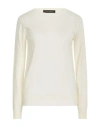 Peuterey Woman Sweater Ivory Size 10 Wool In White