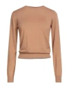 Peuterey Woman Sweater Sand Size 2 Wool In Brown