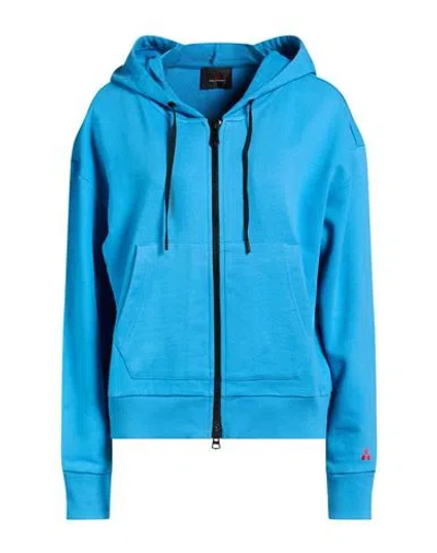 Peuterey Woman Sweatshirt Azure Size Xl Cotton In Blue