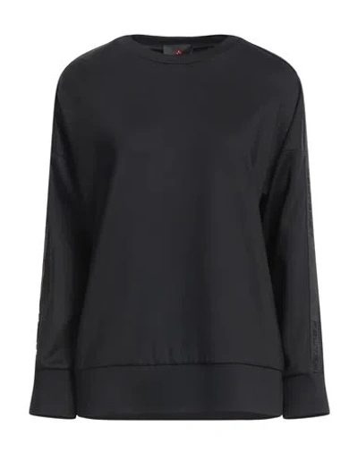 Peuterey Woman Sweatshirt Black Size 8 Polyamide, Elastane