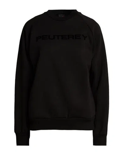 Peuterey Woman Sweatshirt Black Size S Cotton, Polyester
