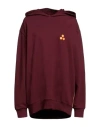 Peuterey Woman Sweatshirt Burgundy Size S Cotton