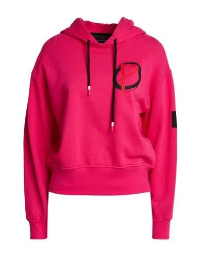 Peuterey Woman Sweatshirt Fuchsia Size Xs Cotton In Pink
