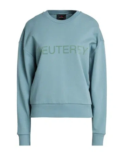 Peuterey Woman Sweatshirt Light Blue Size S Cotton