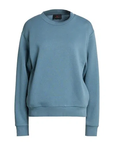 Peuterey Woman Sweatshirt Light Blue Size S Cotton, Polyester