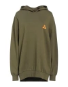 Peuterey Woman Sweatshirt Military Green Size L Cotton