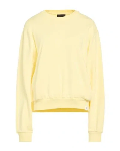 Peuterey Woman Sweatshirt Pastel Yellow Size S Cotton