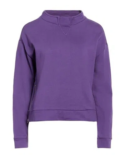 Peuterey Woman Sweatshirt Purple Size S Cotton In Multi