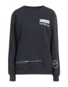 Peuterey Woman Sweatshirt Charcoal Size 6 Cotton, Polyester In Grey