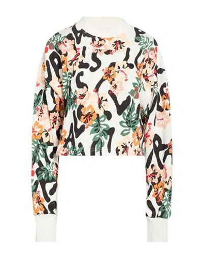 Peuterey Woman Sweatshirt White Size S Cotton, Polyester In Multi