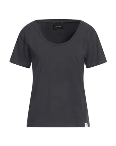 Peuterey Woman T-shirt Lead Size L Cotton, Elastane In Grey
