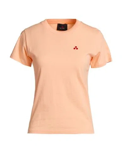 Peuterey Woman T-shirt Apricot Size L Cotton In Neutral