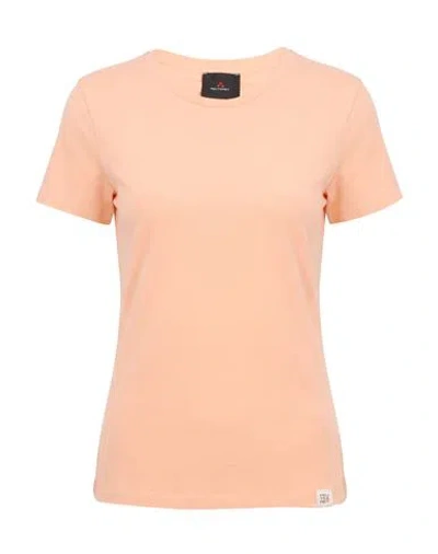 Peuterey Woman T-shirt Apricot Size S Cotton, Elastane In Orange