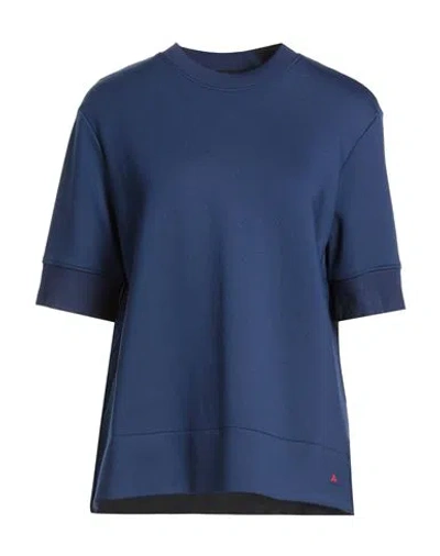 Peuterey Woman T-shirt Navy Size L Polyethylene, Elastane In Blue